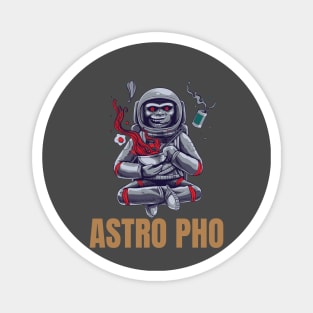 astronaut eating pho sho Magnet